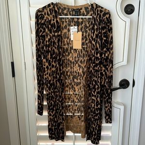 Halogen XS Leopard Sweater NWT